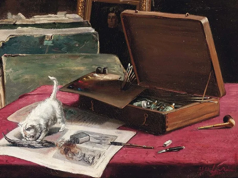 1879-Marie-Yvonne Laur - Malefici nello studio dell'artista